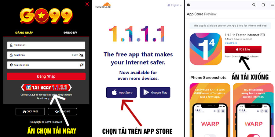 Chi tiết các bước tải app Go99 cho hệ điều hành iOS